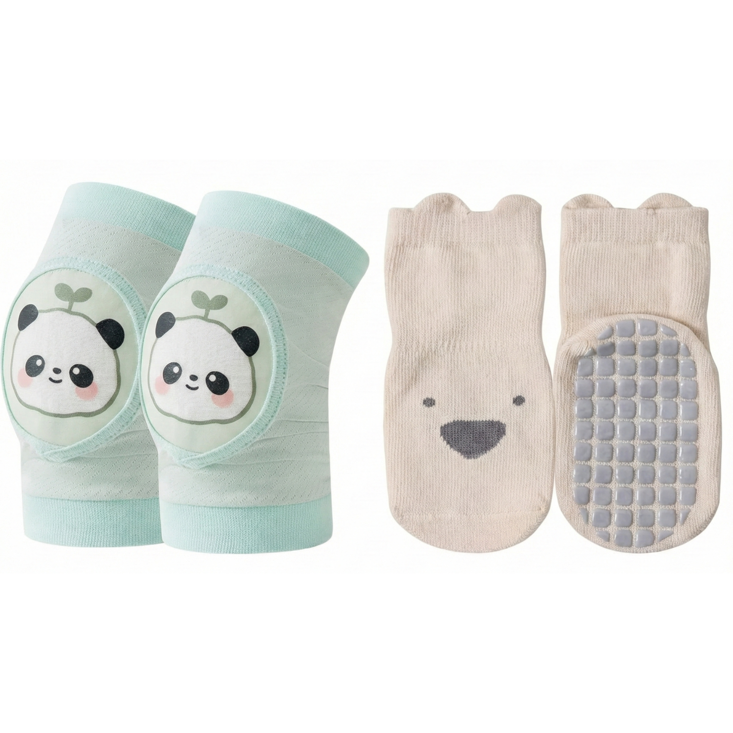 Baby Knee Pads + Anti-Slip Socks